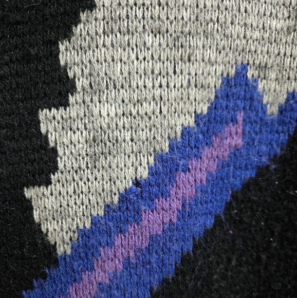 Vintage Method Sweater Women’s Size Medium 80s Aztec Geometric Knit Nintendo - Picture 8 of 10